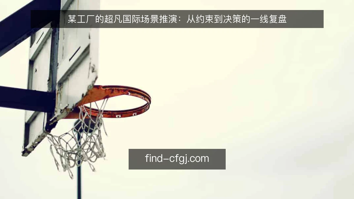 某工厂的超凡国际场景推演：从约束到决策的一线复盘